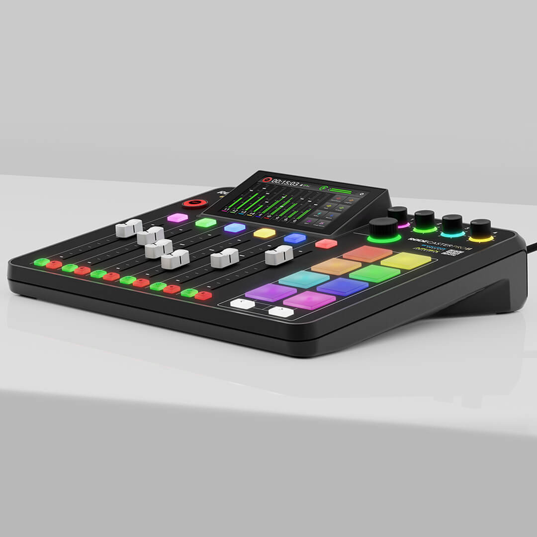 RØDECaster Pro II on white desk