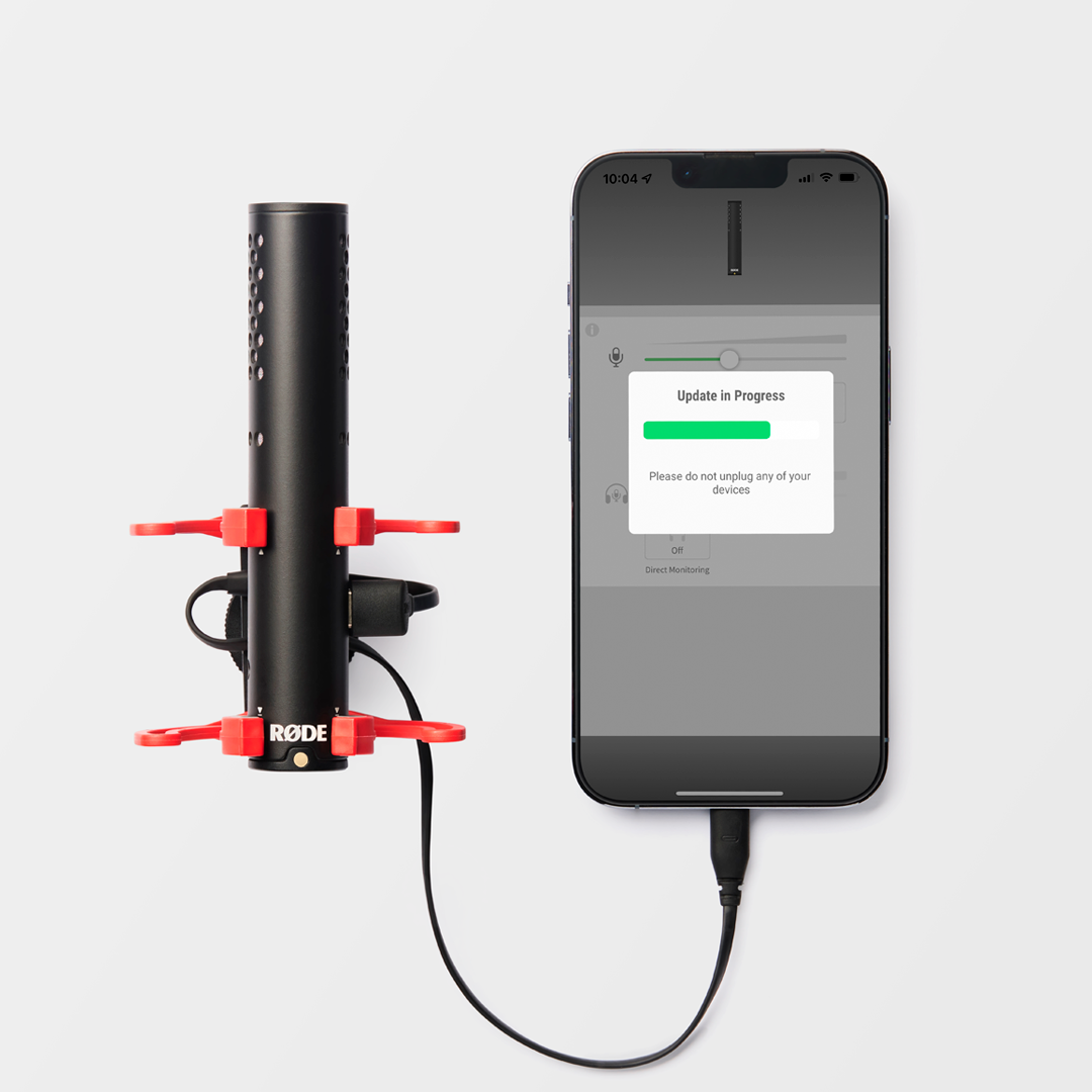 VideoMic GO II updating via RØDE Central Mobile