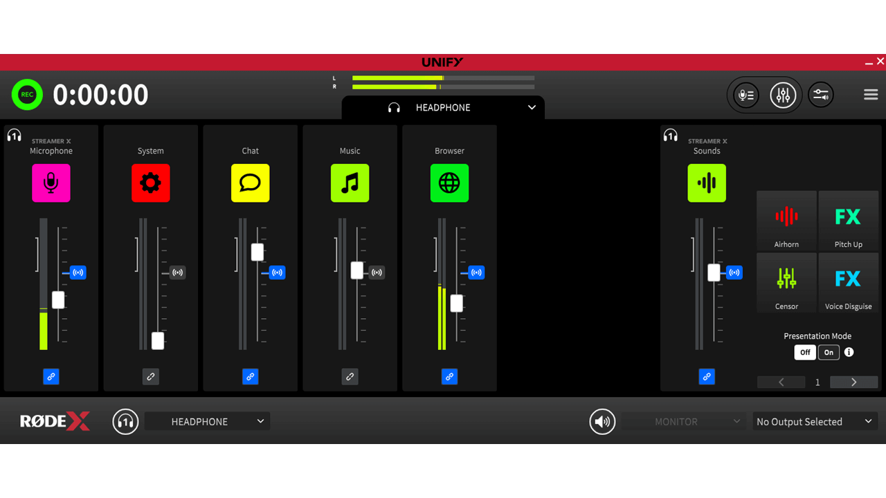 UNIFY custom mix for headphones