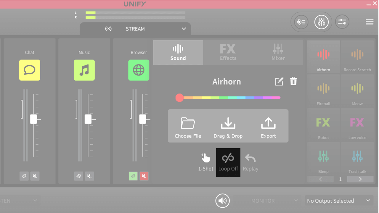 Looping activated on sound pad playback